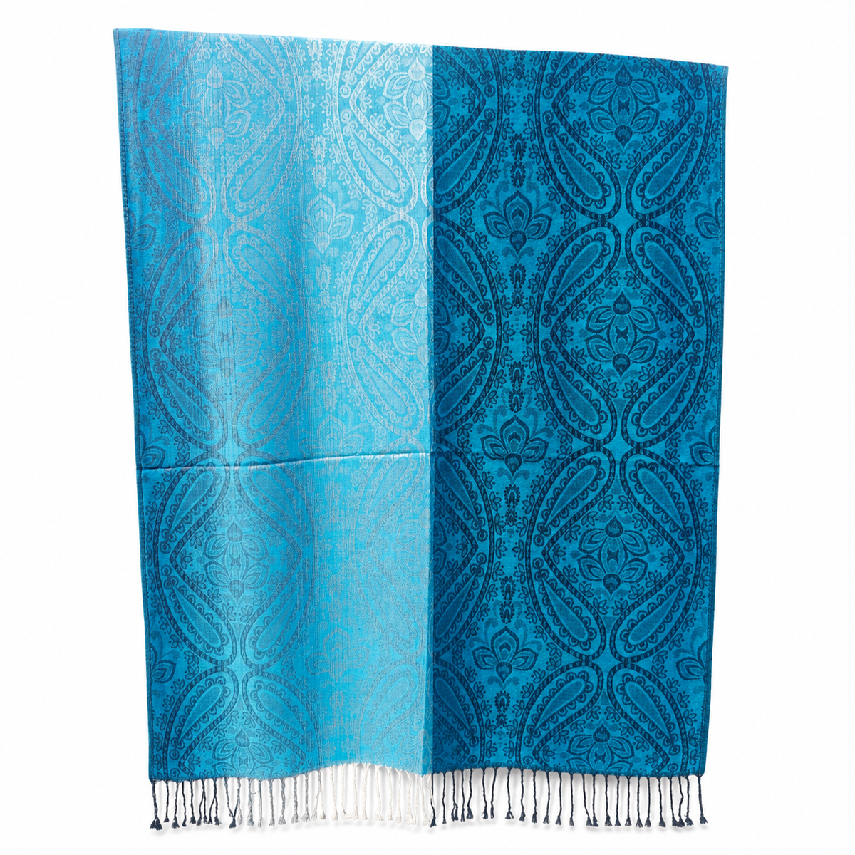 Elegantní šál s kašmírovým a hedvábným efektem – 178 × 70 cm